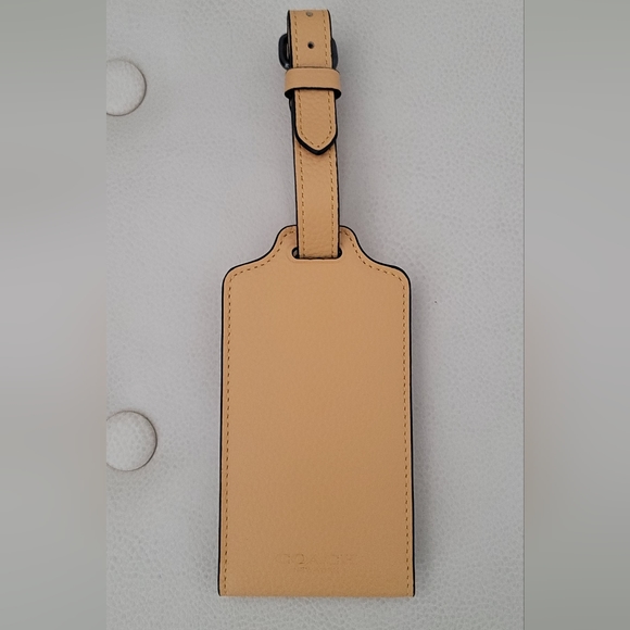 (NWOT) Coach leather luggage tag - Picture 4 of 7